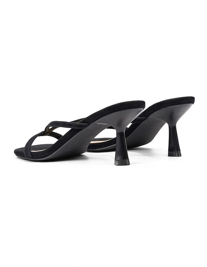 Sami Heeled Mules - Black Suede image 3