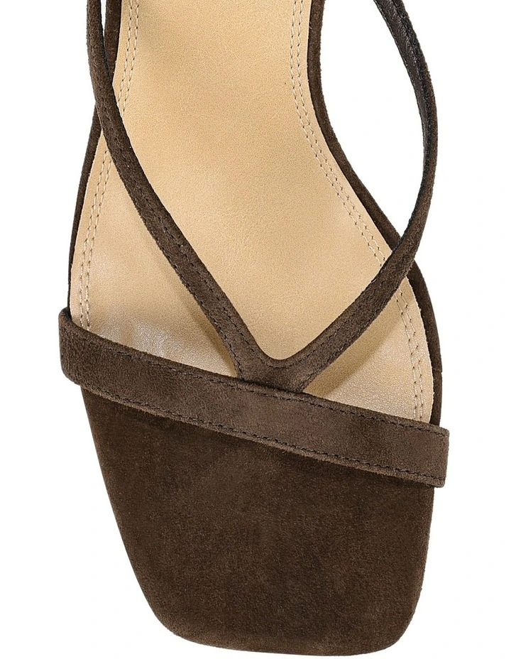 Sami Heeled Mules - Chocolate Brown Suede image 4