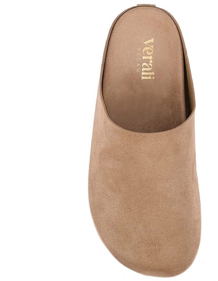 Terry Closed Toe Mules - Taupe Micro image 4