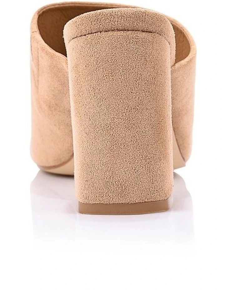 Creed Block Heel Mules -Sand Beige Micro image 3