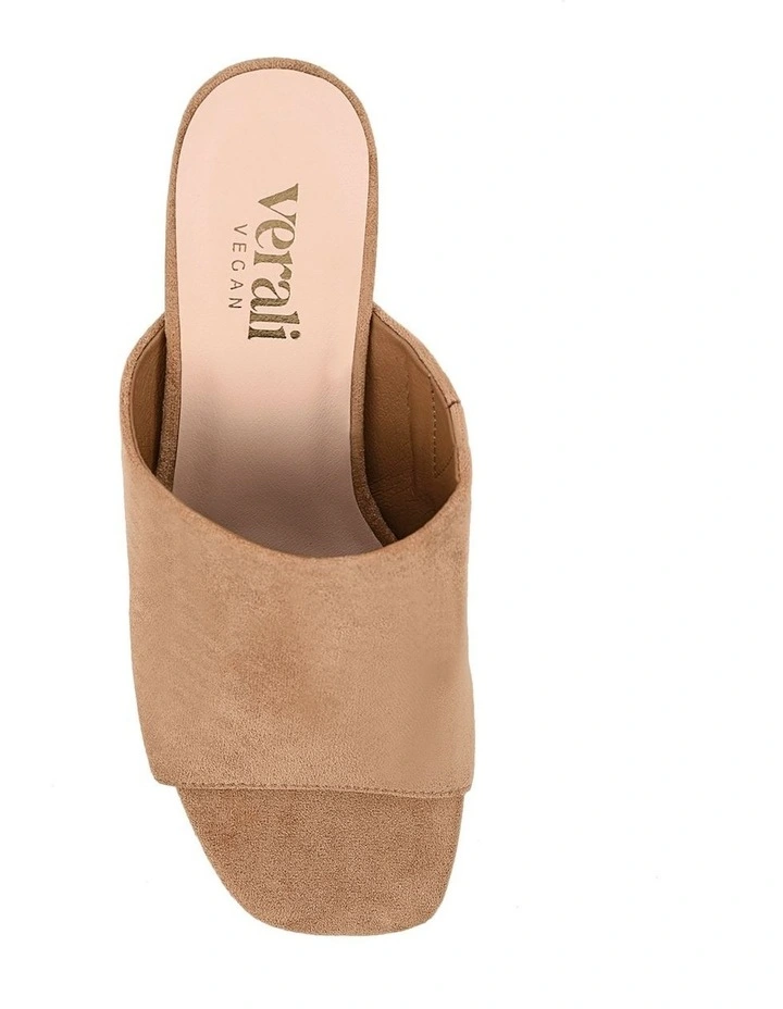 Creed Block Heel Mules -Sand Beige Micro image 4