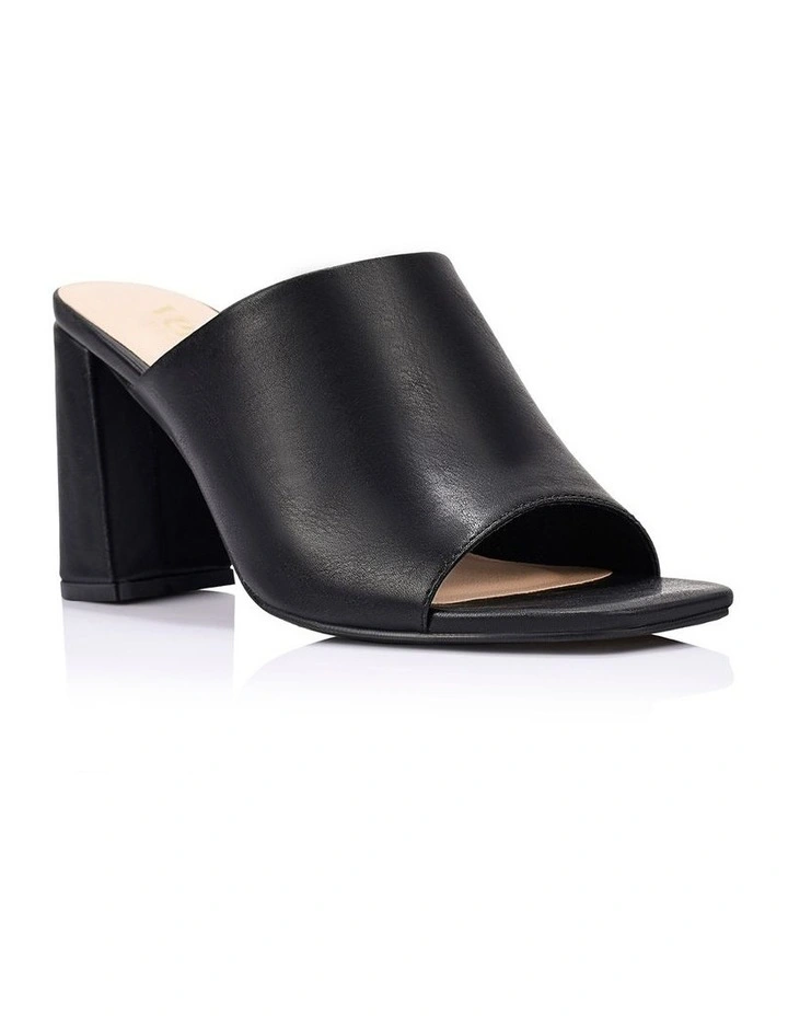 Creed Block Heel Mules - Black Distressed image 2