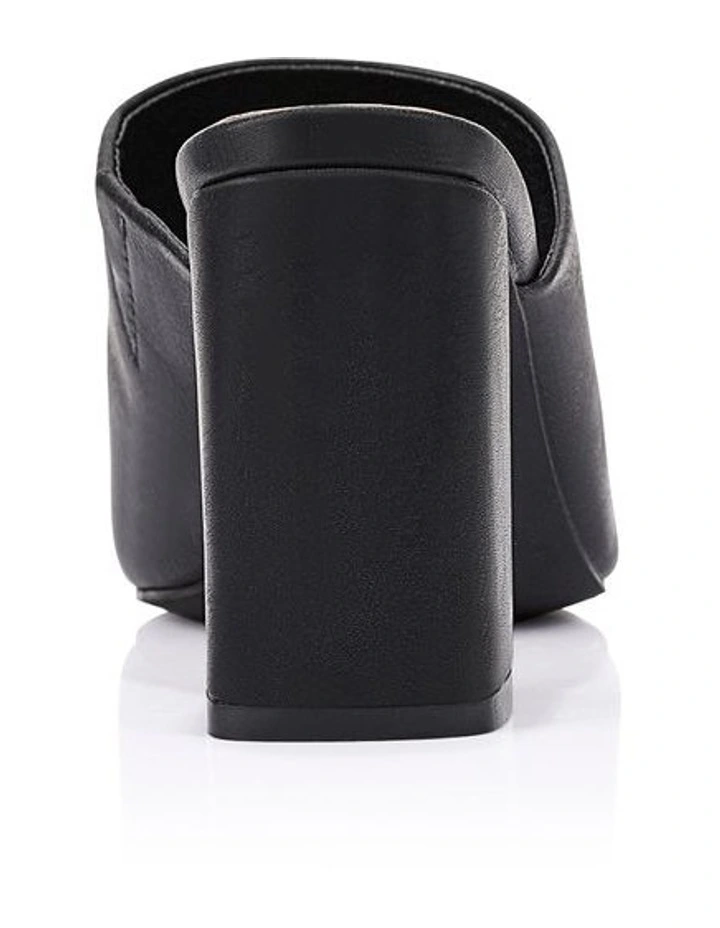 Creed Block Heel Mules - Black Distressed image 3