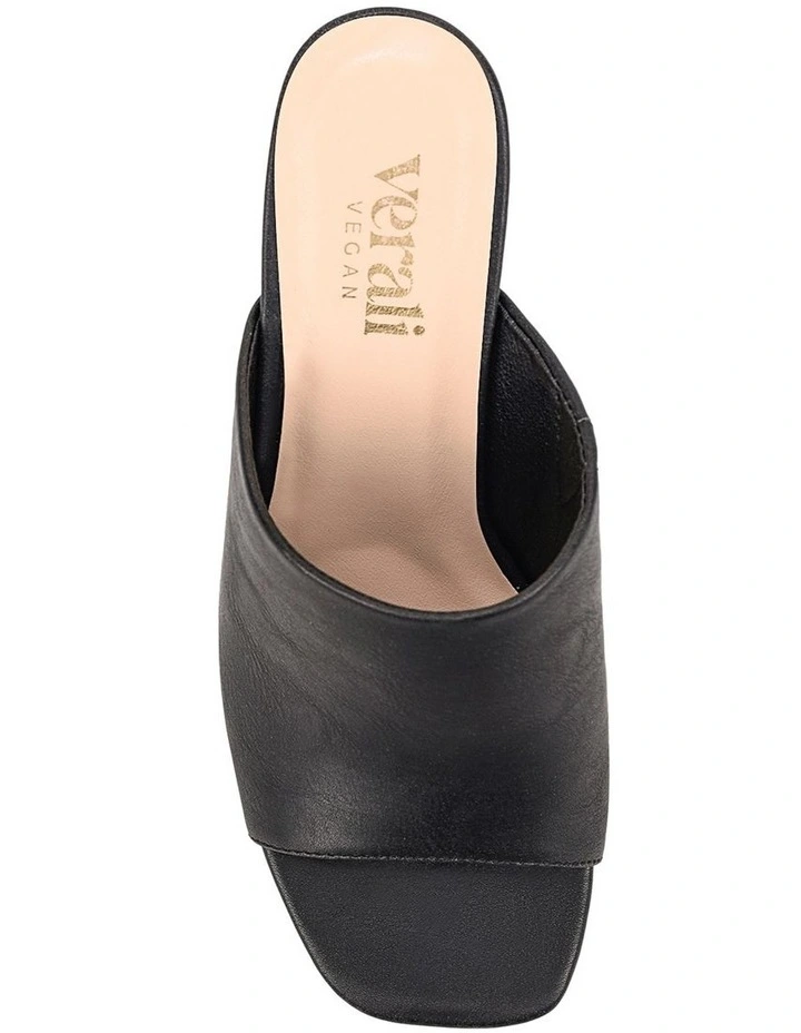 Creed Block Heel Mules - Black Distressed image 4