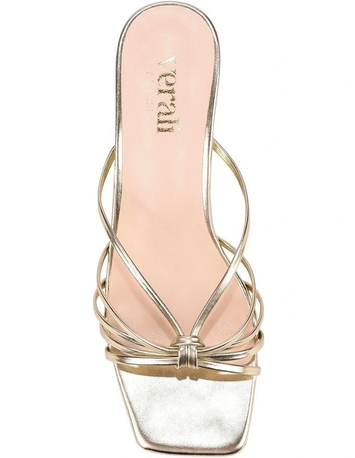 Alexis Kitten Heel Mule - Champagne Gold image 4