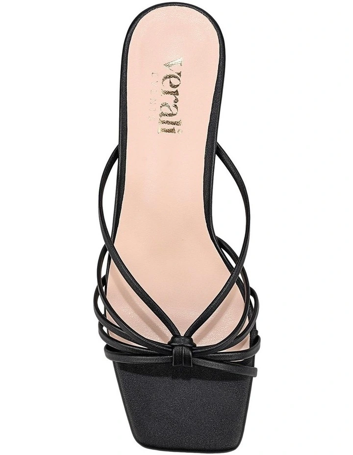 Alexis Kitten Heel Mules - Black image 4
