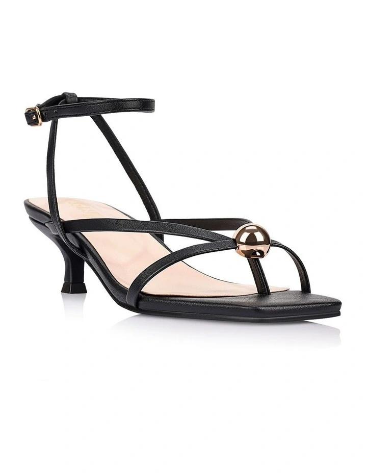 Alice Kitten Heel Sandals - Black image 2