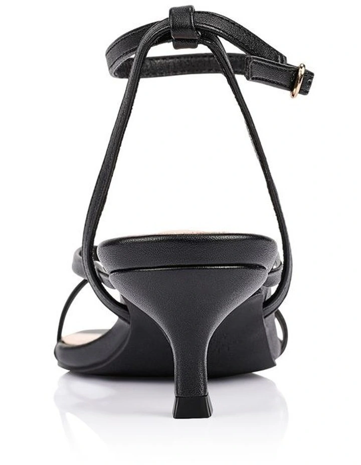 Alice Kitten Heel Sandals - Black image 3