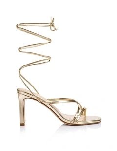 Kito Block Heel Sandals - Champagne Gold