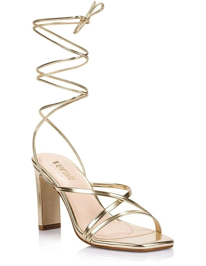 Kito Block Heel Sandals - Champagne Gold image 2