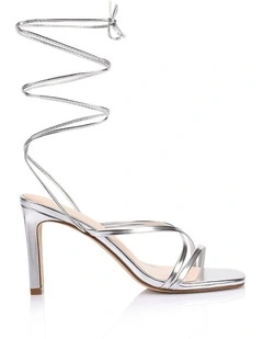 Kito Block Heel Sandals - Silver