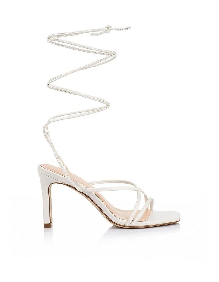 Kito Block Heel Sandals- Chalk White image 1