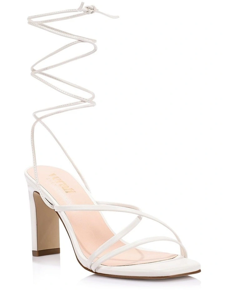 Kito Block Heel Sandals- Chalk White image 2