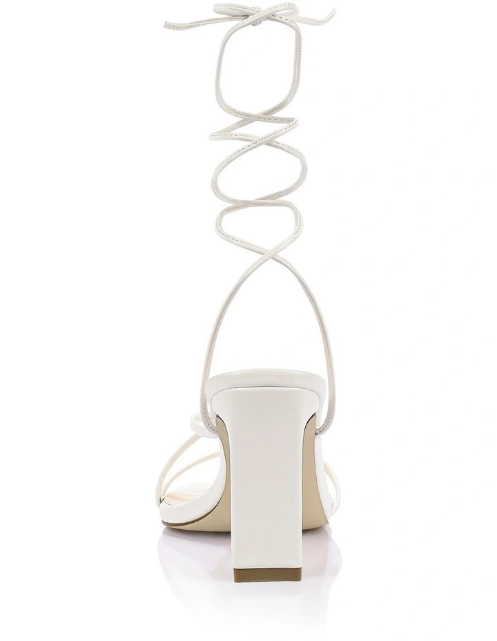 Kito Block Heel Sandals- Chalk White image 3