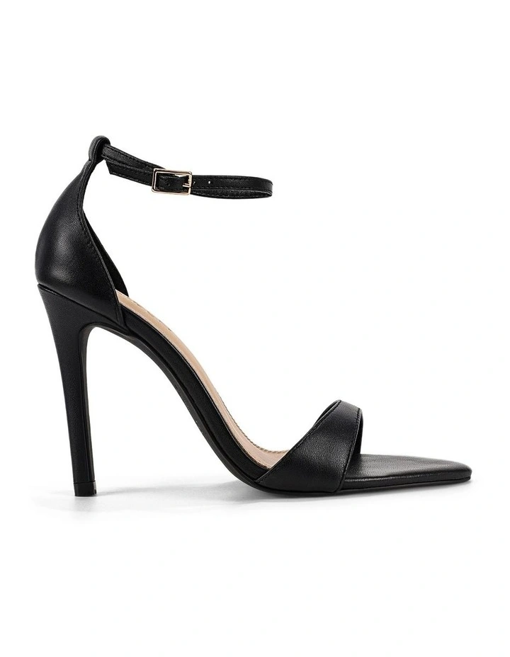 Zorina Heeled Sandals- Black Leather image 1