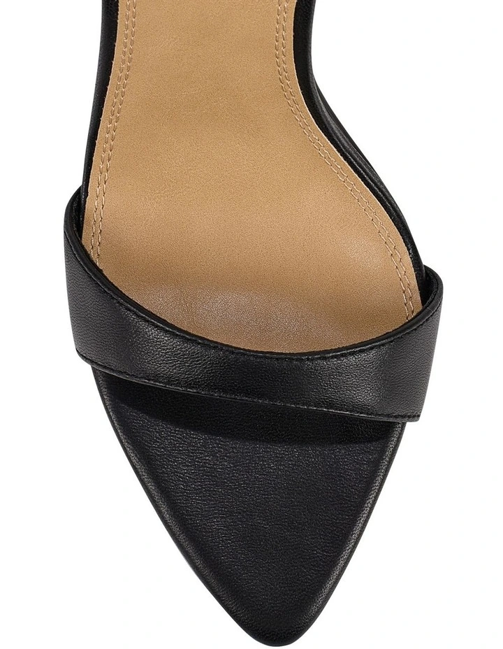 Zorina Heeled Sandals- Black Leather image 4