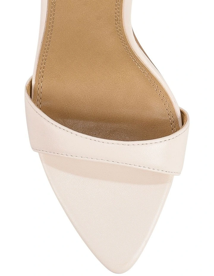 Zorina Heeled Sandals - Chalk White Leather image 4