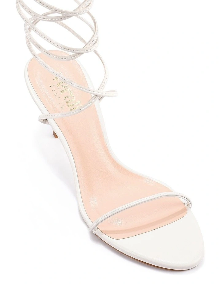 Florence Strappy Sandals- Chalk White image 4