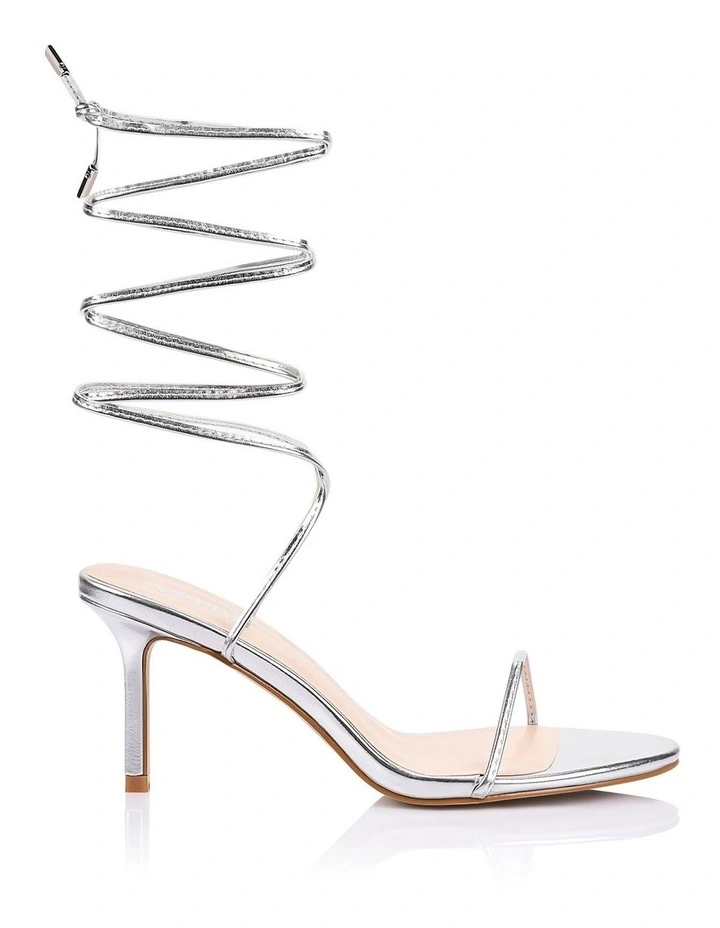 Florence Strappy Sandals- Silver image 1