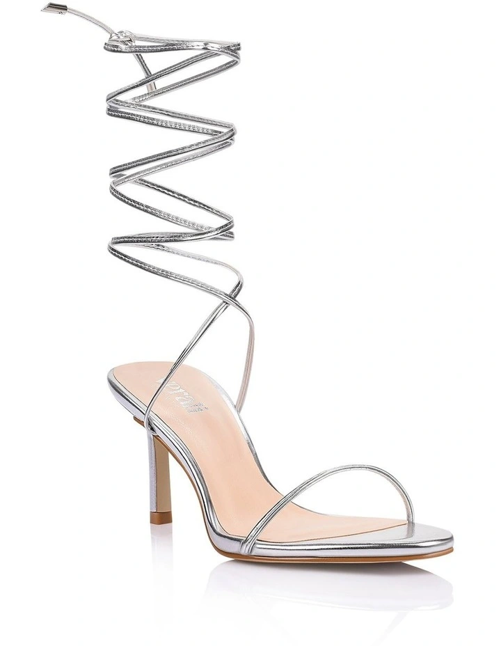 Florence Strappy Sandals- Silver image 2