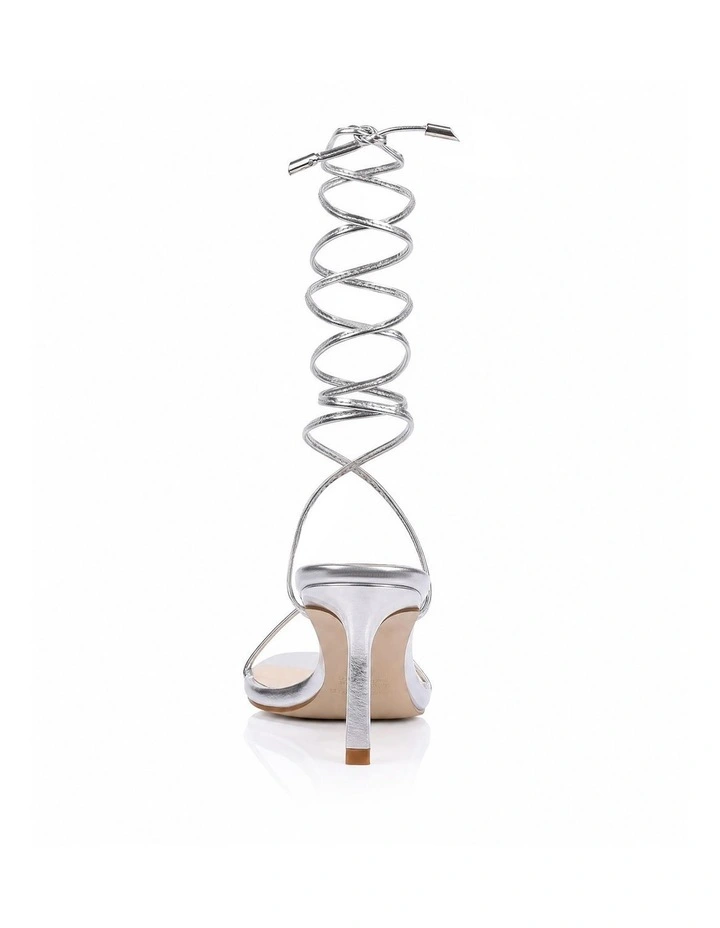 Florence Strappy Sandals- Silver image 3