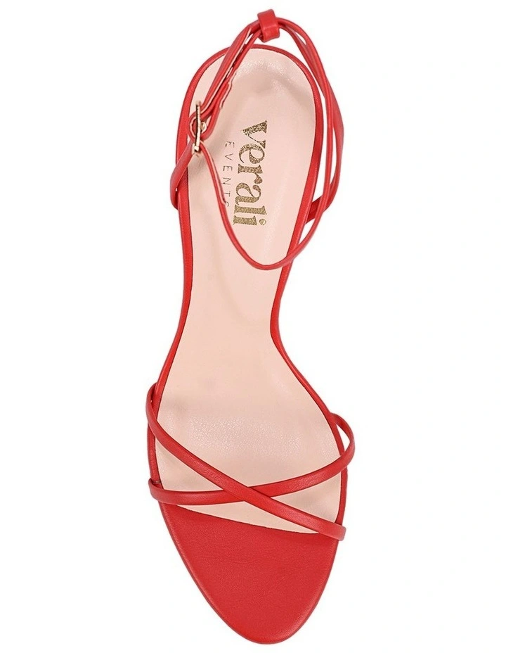 Flo Strappy Sandals- Red image 4