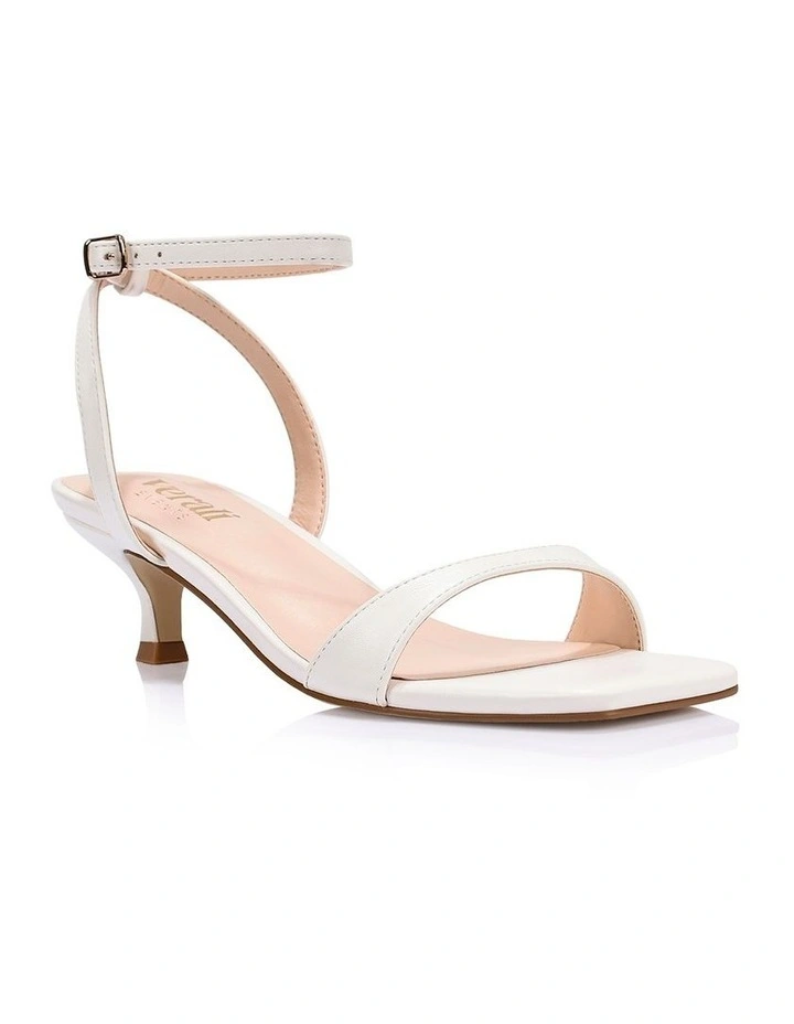 Aloha Kitten Heel Sandals- Chalk White image 2