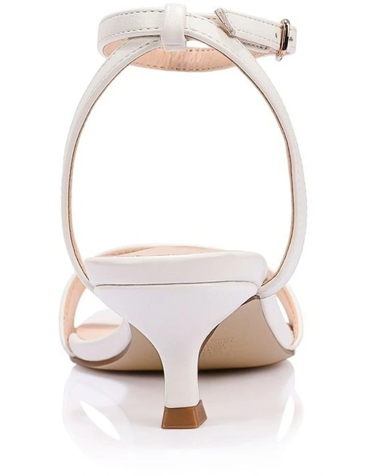 Aloha Kitten Heel Sandals- Chalk White image 3