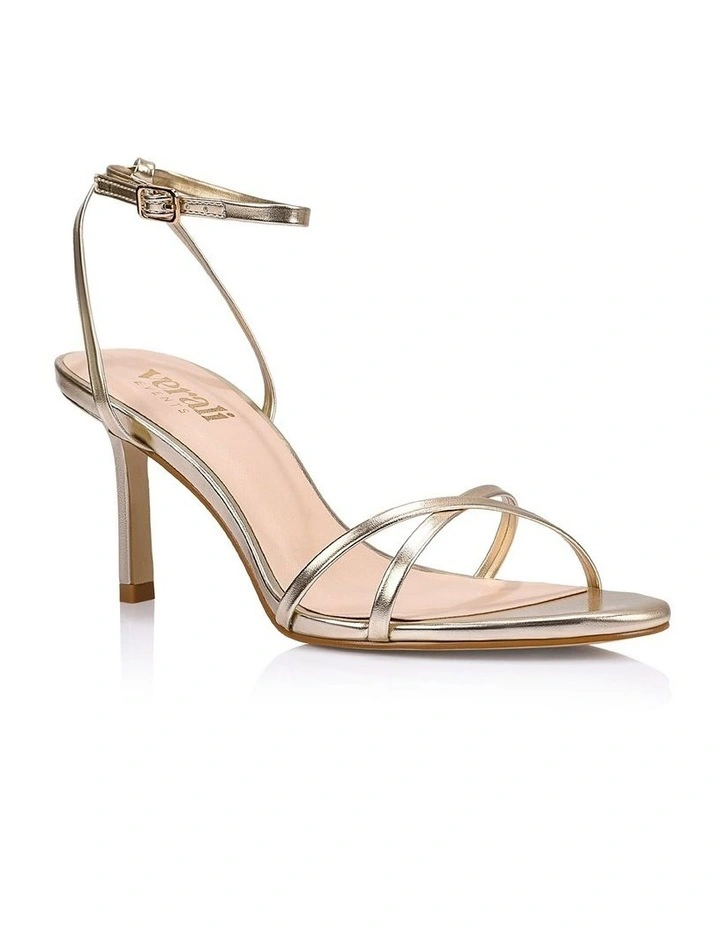 Flo Strappy Sandals- Champagne Gold image 2