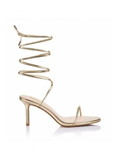 Florence Strappy Sandals- Champagne Gold