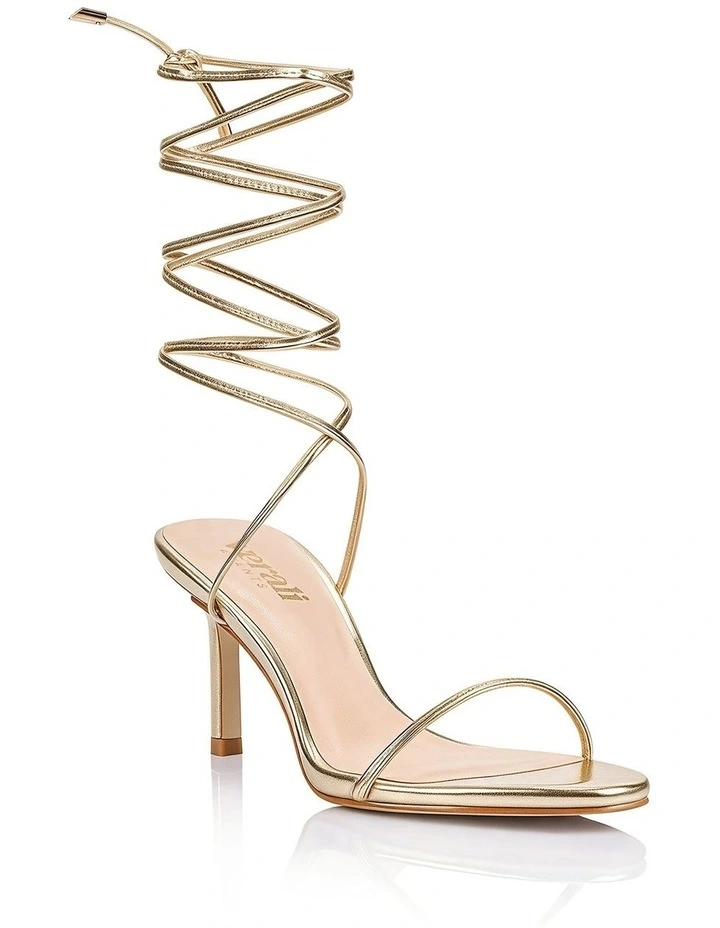 Florence Strappy Sandals- Champagne Gold image 2
