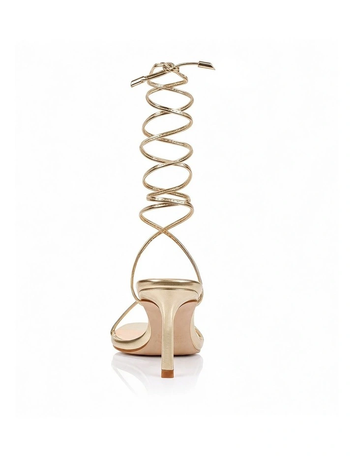 Florence Strappy Sandals- Champagne Gold image 3