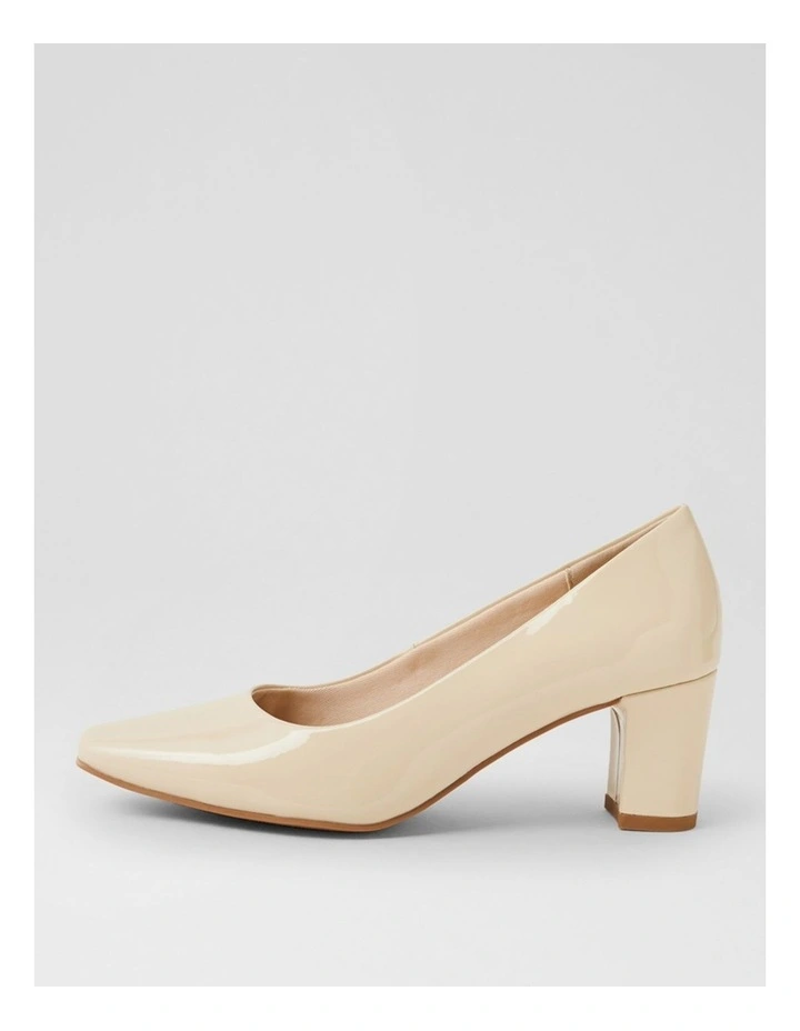 Jassine Almond Leather Heels image 1