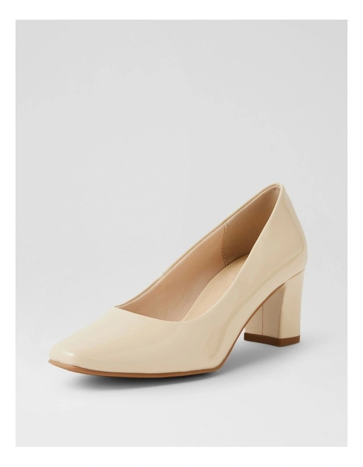 Jassine Almond Leather Heels image 2