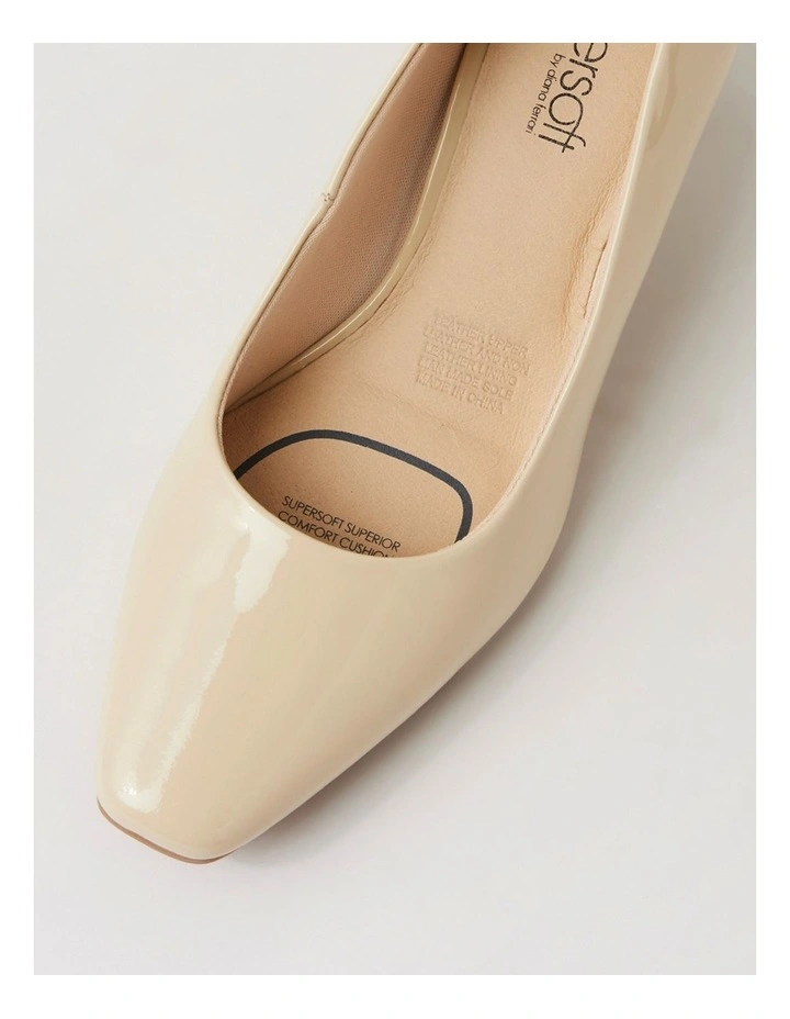 Jassine Almond Leather Heels image 4