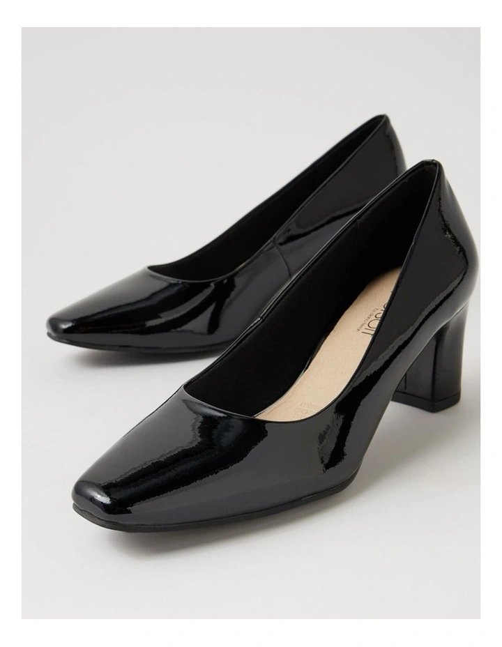 Jassine Black Patent Leather Heels image 5