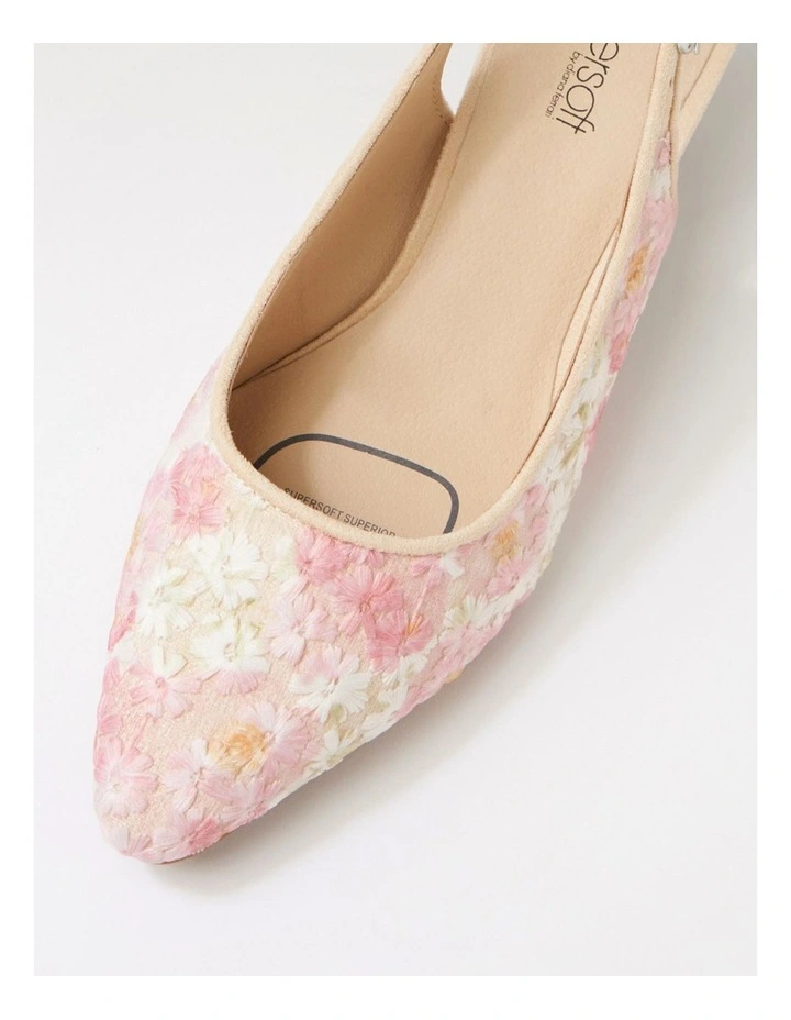 Leelee Pink Flower Multi Heels image 4