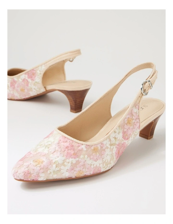 Leelee Pink Flower Multi Heels image 5