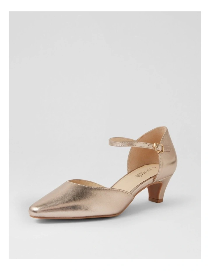 Louisas Champagne Leather Heels image 2