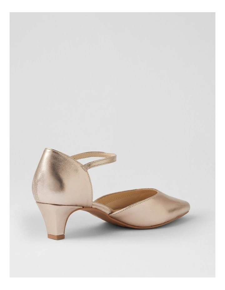 Louisas Champagne Leather Heels image 3