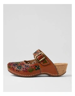 Joker Tan Multi Leather Wedges