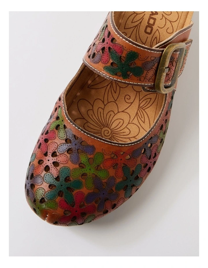 Joker Tan Multi Leather Wedges image 4