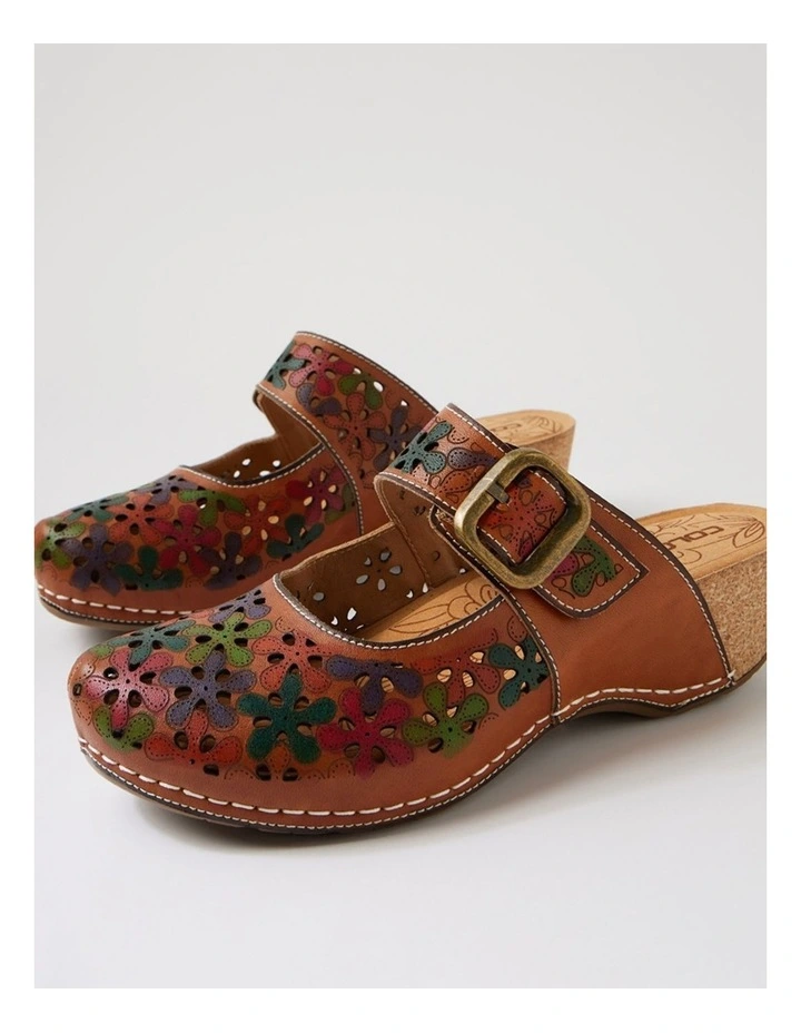 Joker Tan Multi Leather Wedges image 5
