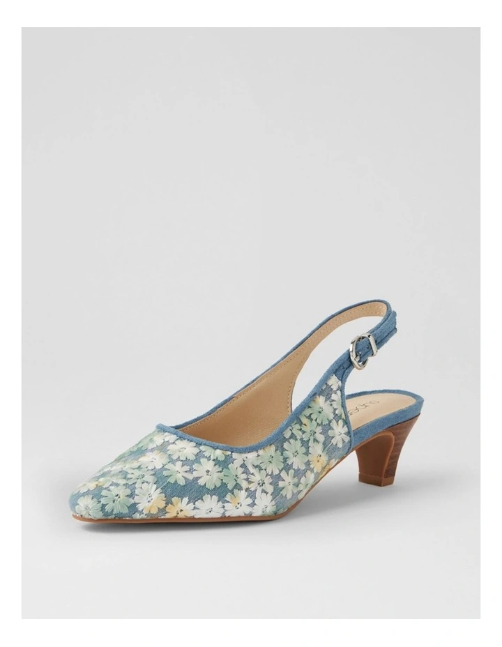 Leelee Light Blue Flower Multi Heels image 2