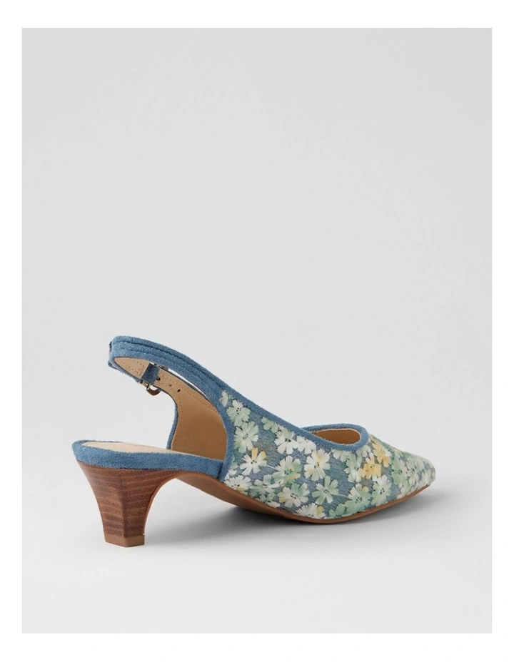 Leelee Light Blue Flower Multi Heels image 3