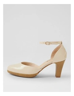 Seliah Almond Patent Leather Heels