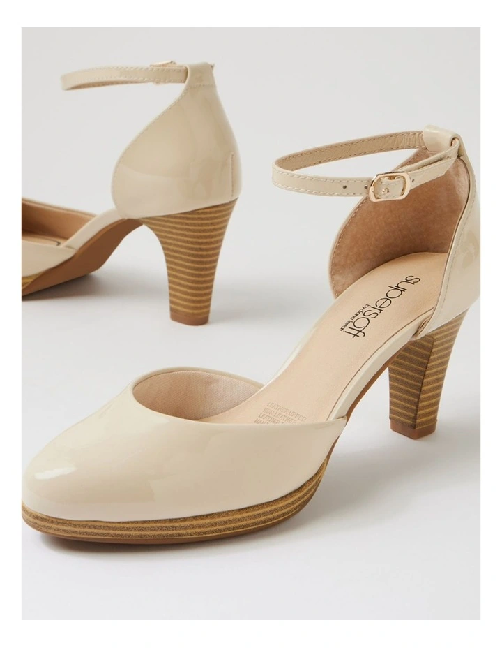 Seliah Almond Patent Leather Heels image 5