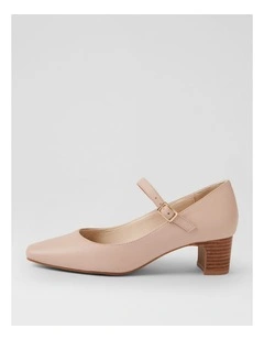 Kennidy Dark Nude Leather Heels
