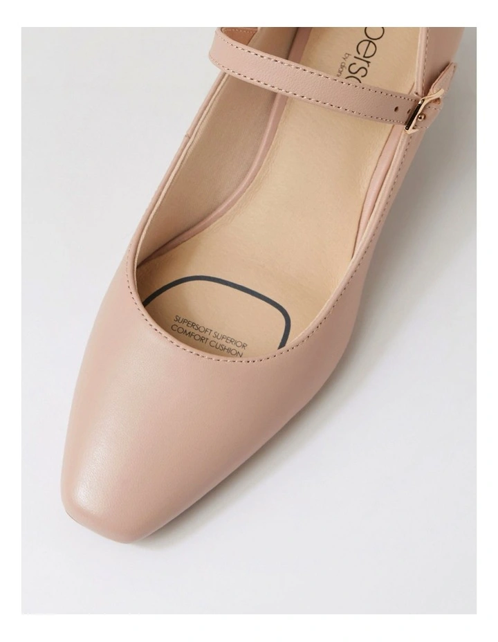 Kennidy Dark Nude Leather Heels image 4