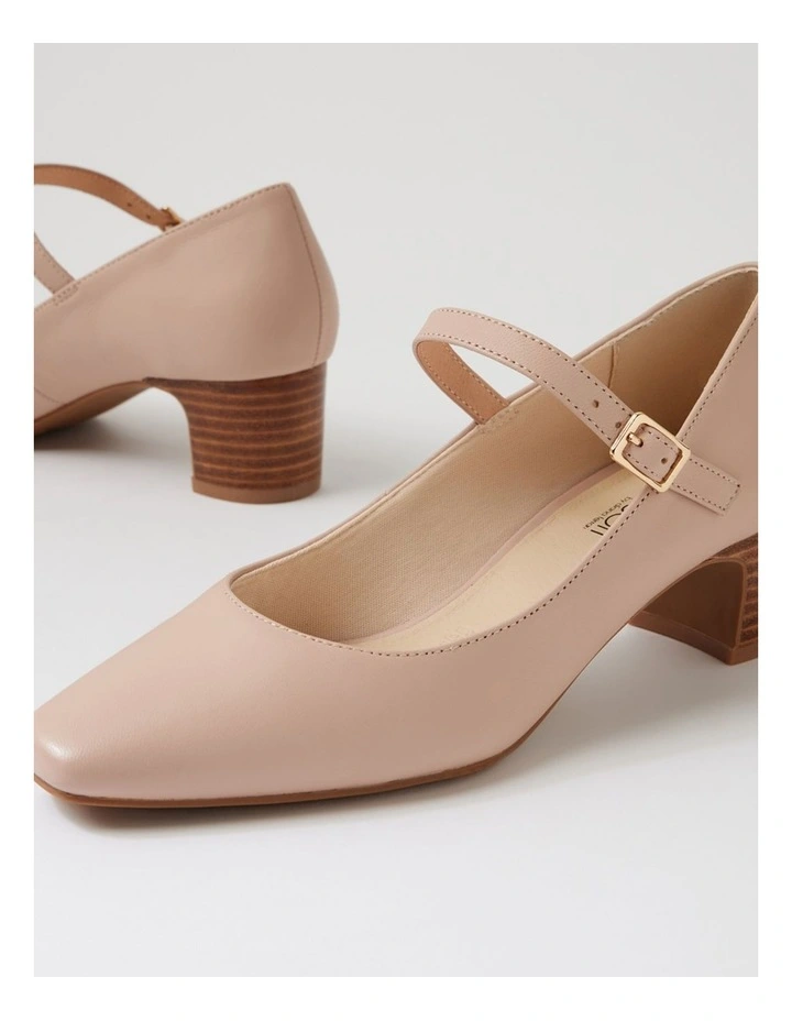 Kennidy Dark Nude Leather Heels image 5